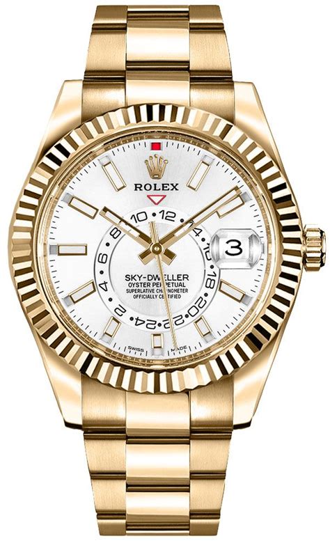 rolex sky dweller or blanc 18k|rolex sky dweller price uk.